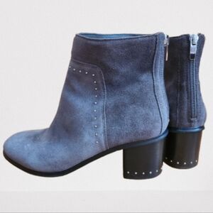 Mark Fisher Gray Suede Leather Boots Size 9M